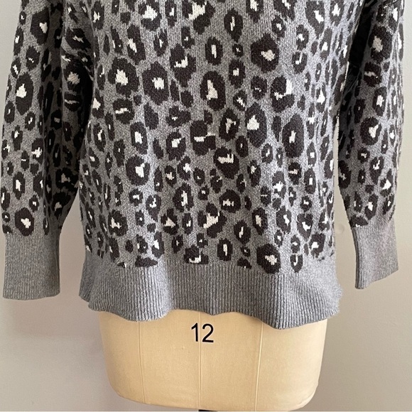 Lucky Brand Animal Print Sweater- Pullover- Size 1X - Picture 3 of 7